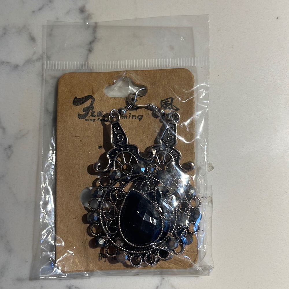 Silver earrings